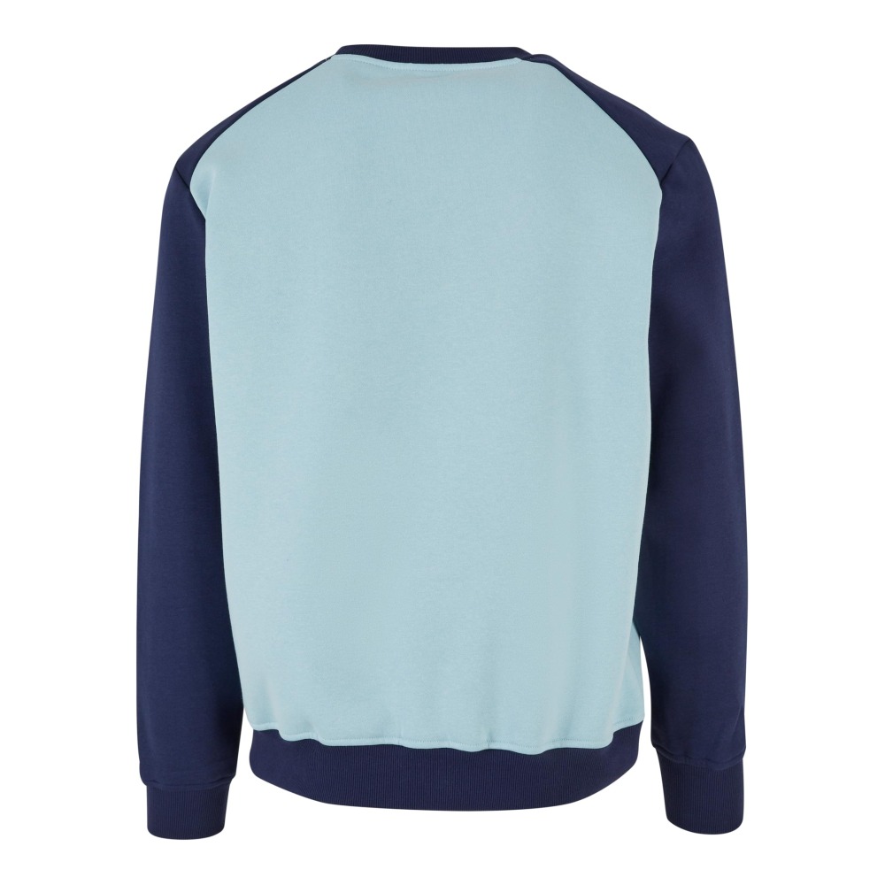 Urban Classics - 2-Tone Fake Raglan ocean blue/darkblue Rundhalspullover - Blau